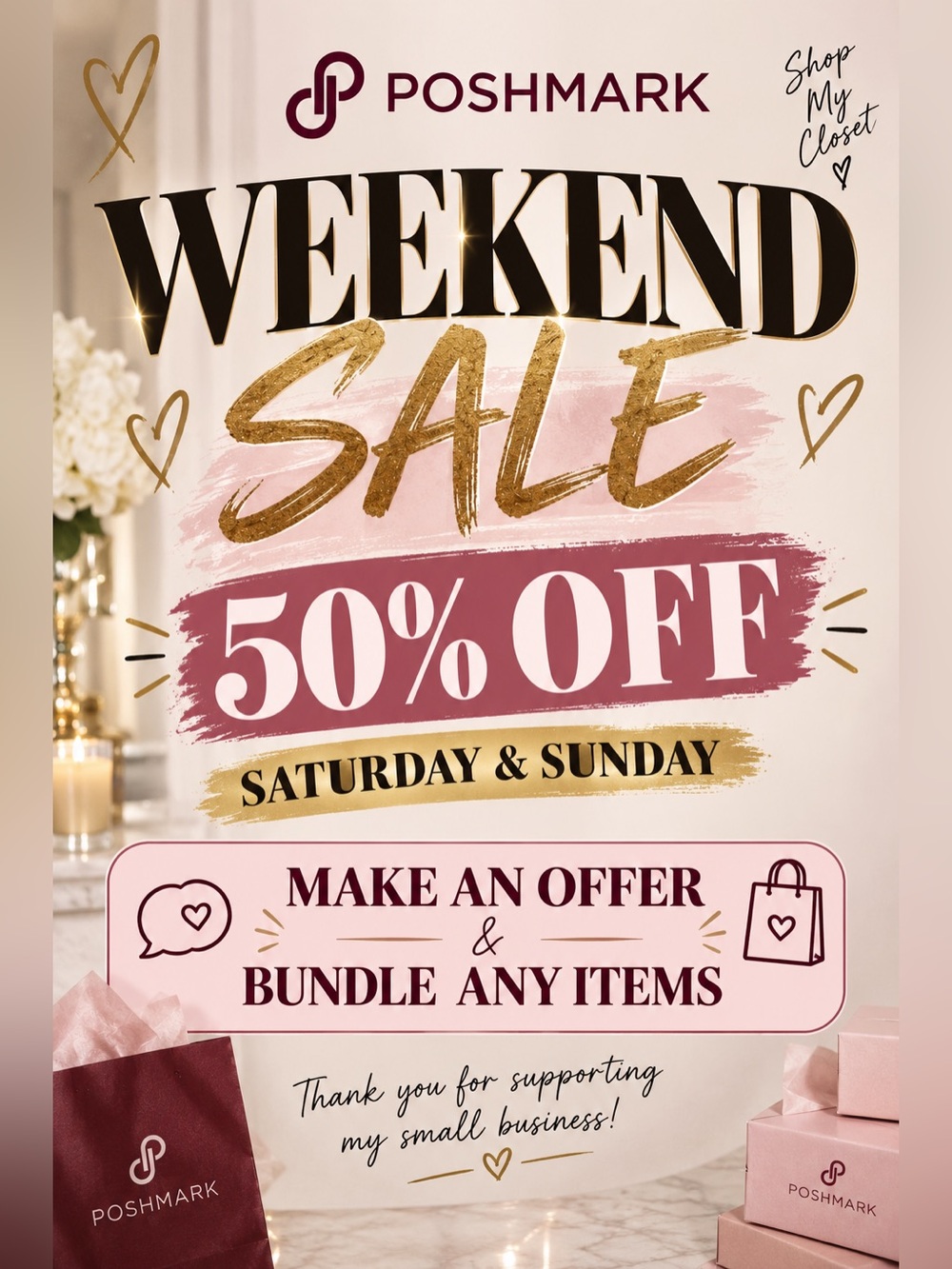 ✨WEEKEND SALE 50% OFF✨